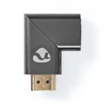 Nedis CVTB34904GY HDMI átalakító adapter, aranyozott, jobbra hajlított, pipa, alumínium borítás - Image 4