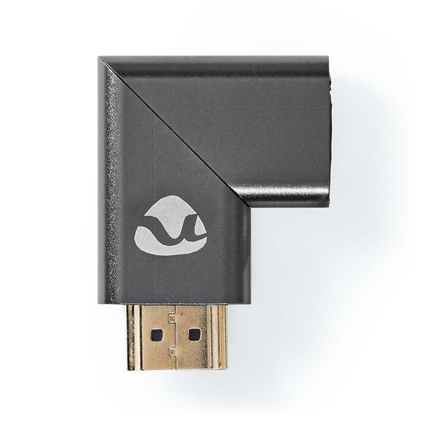 Nedis CVTB34904GY HDMI átalakító adapter, aranyozott, jobbra hajlított, pipa, alumínium borítás - Image 4