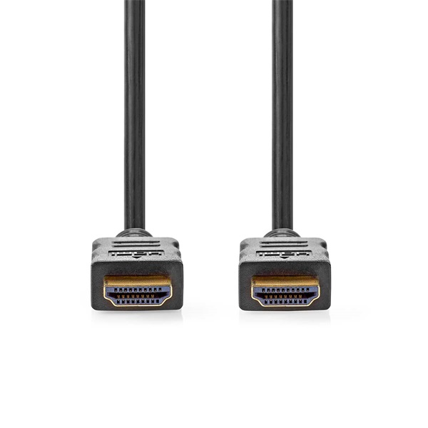 Nedis CVGL34060BK10 ultra HD HDMI kábel, HDMI dugó - dugó, 4K@60Hz, ARC, 18 Gbps, aranyozott csatlakozók, hossz 1m - Image 2