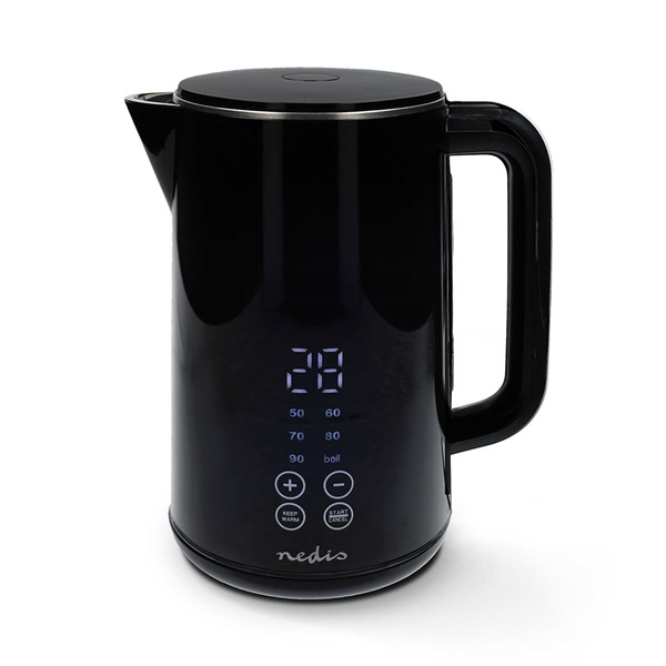 Nedis KAWK362EBK vízforraló ,1,7 l, hőmérsékletkijelző és szabályzó 50, 60, 70, 80, 90, 100 °C, 360 fokban forgatható - Image 2