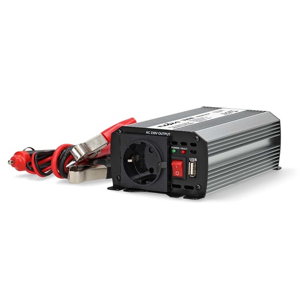 Nedis_PIM30012FGY_12V_DC_-_230V_AC_inverter_300W_csatlakozas_szivargyujtos_akku_csipesz-i1590160.jpg Nedis PIM30012FGY 12V DC - 230V AC inverter, 300W, csatlakozás: szivargyújtós, akku csipesz - Image 1