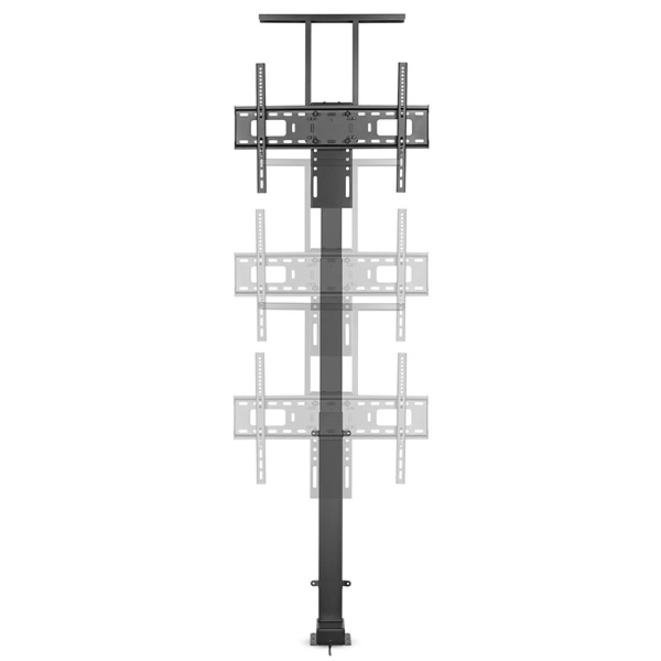 Nedis TVSM5840BK 37-80" LCD TV/Monitor motoros állvány (tartó konzol), állítható magasság 79 - 184 cm, Smart Wi-Fi, 60kg - Image 5