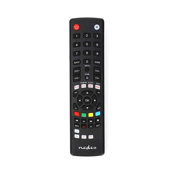 Nedis_TVRC2310BK_univerzalis_TV_muholdvevo_taviranyito_Amazon_Prime_Disney_Netflix_Google_Play_Youtube_gomb-i1638676.jpg Nedis TVRC2310BK univerzális TV / műholdvevő távirányító, Amazon Prime, Disney+, Netflix, Google Play, Youtube gomb - Image 1
