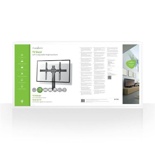 Nedis TVSM2330BK LCD TV / monitor állvány (tartó konzol) 32-65", Maximális teherbírás: 45 kg, Dönthető / Forgatható - Image 3