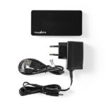 Nedis UHUBU2730BK aktív 7 portos USB HUB, USB 2.0, 5V táp