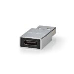 Nedis CCGB60925GY USB A - USB C adapter, USB3.2 dugó - USB-C aljzat, 5 Gbps, (USB3.1, USB3.0, USB2.0) - Image 2
