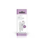Nedis WCHA30WT gyorstöltő USB-A / USB-C töltő, GaN, PD3.0, QC, Gyorstöltési funkció 1,5 / 2,0 / 2,5 / 3,0 A, 30W, fehér - Image 5