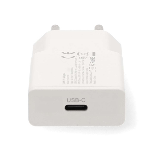Nedis WCHAC20WT fali USB töltő, 20 W, GaN, PD3.0, 1,67 / 2,22 / 3,0 A, USB-C, automatikus feszültségválasztás - Image 2