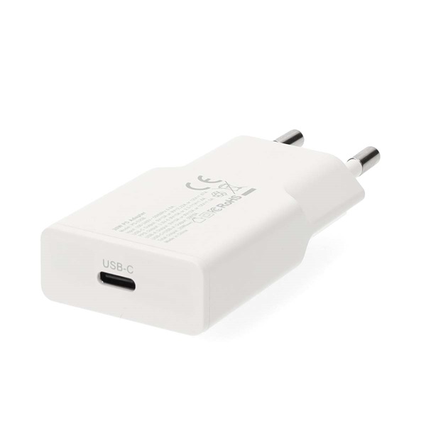 Nedis WCHAC20WT fali USB töltő, 20 W, GaN, PD3.0, 1,67 / 2,22 / 3,0 A, USB-C, automatikus feszültségválasztás - Image 3