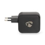 Nedis WGCHA100WBK töltő 100 W, GaN, PD3.0, QC 2,5 / 3,0 / 5,0 A, Kimenetek száma: 3, USB-A / 2x USB-C, fekete - Image 3