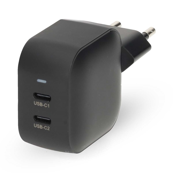 Nedis WGCHA45WBK töltő 45 W | GaN | PD3.0, Gyorstöltési funkció, 2,25 / 3,0 A, 2x USB-C, Automatikus feszültségválasztás - Image 4