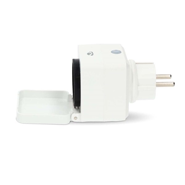 Nedis WIFIPO130FWT kültéri okos konnektor, Wi-Fi, IP44, fogyasztás mérő, 3680 W, földelt érintkező, Android™ / IOS - Image 2