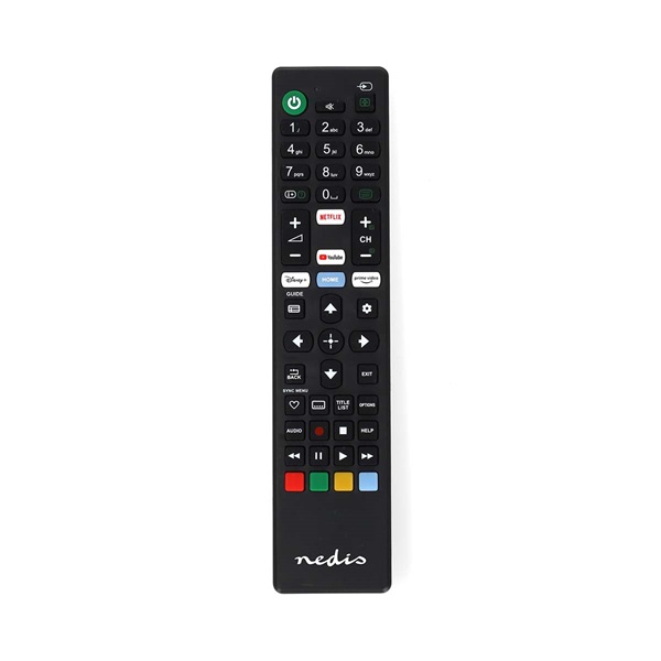 Nedis TVRC45SOBK csere távirányító, Sony, Amazon Prime, Disney+, Netflix, YouTube gombok - Image 1