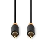 Nedis CABW24170AT20 digitális koax kábel, 2 x aranyozott RCA, hossz 2m