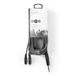Nedis COTH23300GY30 félprofi XLR audio kábel, 6,35mm sztereo jack dugó - 2x RCA dugó, 3m - Image 3