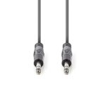 Nedis COTH23020GY15 félprofi audio kábel, 2 x 6,35mm sztereo jack dugó, hossz 1.5m, rugalmas