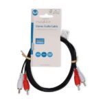 Nedis CAGL24200BK15 sztereo audio kábel, 2 X RCA dugó - 2 X RCA dugó, hossz 1.5m - Image 3