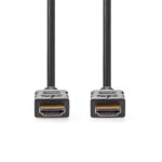 Nedis CVGL34060BK50 ultra HD HDMI kábel, HDMI dugó - dugó, 4K@60Hz, ARC, 18 Gbps, aranyozott csatlakozók, hossz 5m - Image 3