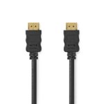 Nedis CVGL34060BK50 ultra HD HDMI kábel, HDMI dugó - dugó, 4K@60Hz, ARC, 18 Gbps, aranyozott csatlakozók, hossz 5m - Image 2