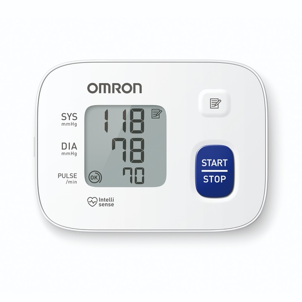 OMRON RS1 Intellisene csuklós vérnyomásmérő,  5 év garancia nagyméretű LCD kijelző, szabálytalan szívritmus zavar jelzés - Image 2