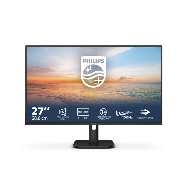 PHILIPS IPS monitor 27" 27E1N1100A, 1920x1080, 16:9, 250cd/m2, 4ms, VGA/HDMI, hangszóró, 100Hz - Image 1