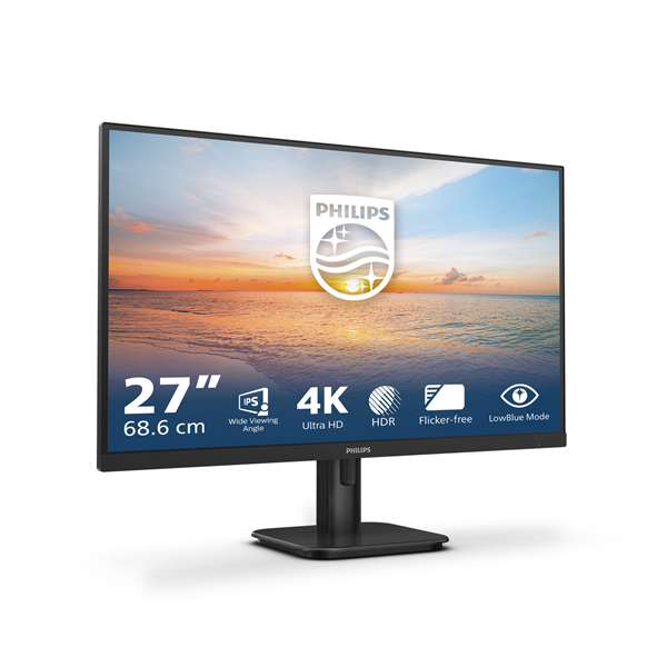 PHILIPS IPS monitor 27" 27E1N1800A/00, 3840 x 2160, 16:9, 350 cd/m2, 4ms, HDMIx2/DisplayPort, hangszóró - Image 4