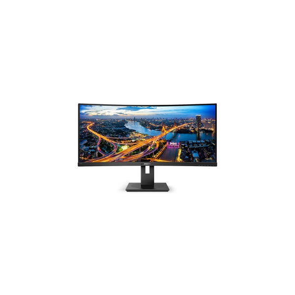 PHILIPS Ívelt VA monitor 34" 345B1C, 3440x1440, 21:9, 300 cd/m2, 5ms, HDMI/DisplayPort/USB-C/4xUSB, LAN, hangszóró - Image 1