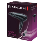 REMINGTON Power Dry D3010 hajszárító, 2000 W, kerámia+ion, 3 hőmérséklet, 2 sebesség, ECO, Cool Shot - Image 2