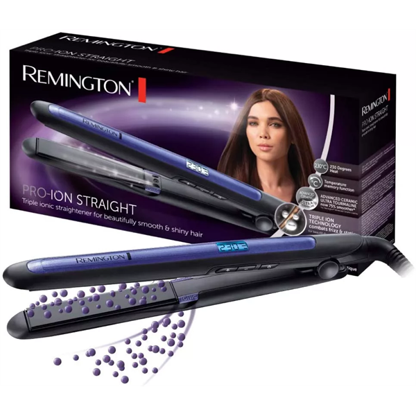 REMINGTON S7710 PRO-Ion Straight hajsimító, Tripla Ionic, kerámia ultra-turmalin bevonat, 150–230°C, 110 mm lap - Image 2