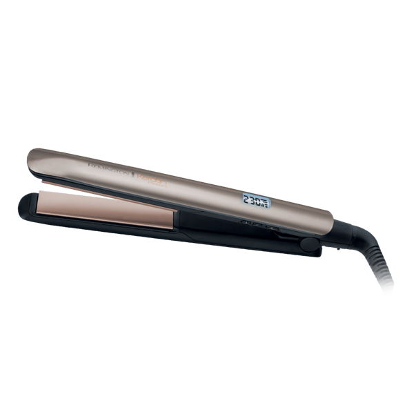 REMINGTON S8540 Keratin Protect hajsimító, keratin+mandulaolajos kerámia, 9 hőfok 150–230°C, 15 mp, Turbo - Image 1