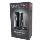 REMINGTON WORKS MB905 szakállvágó készlet, 6 részes, 9 hosszbeáll. (2–18 mm), precíziós trimmer, orr-/fülszőrnyíró, USB - Image 2