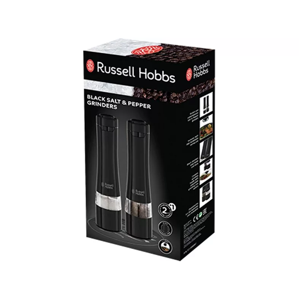 RUSSELL HOBBS 28010-56/RH só- és borsőrlő, állítható őrlés, kézi, kompakt kivitel, Fekete - Image 2