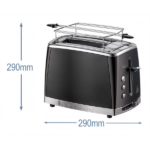 RUSSELL HOBBS MATTE BLACK 26150-56/RH kétszeletes kenyérpirító, matt fekete - Image 2