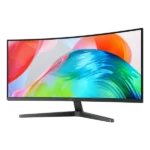 SAMSUNG Ívelt 34" ViewFinity S5 monitor, UWQHD (3440x1440), 21:9, 300 cd/m2, 120Hz, 5ms, DisplayPort, HDMI - Image 2