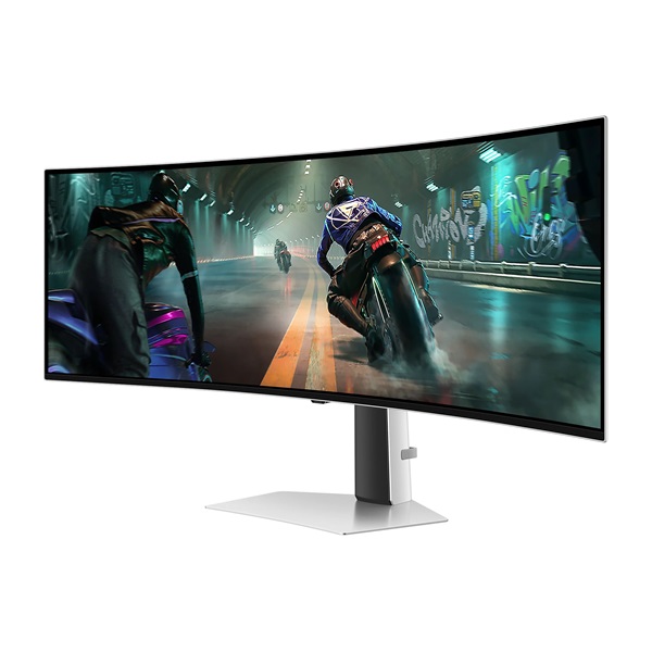 SAMSUNG Ívelt Gaming 144Hz OLED monitor 49" G91SD, 5120x1440, 32:9, 250cd/m2, 0.03ms, HDMI/Micro HDMI/DP - Image 3
