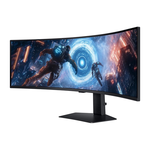 SAMSUNG Ívelt Gaming 144Hz VA monitor 49" G9 G91F, 5120x1440 DQHD, 32:9, 350cd/m2, 1ms, HDMI,DP/USB - Image 3