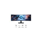 SAMSUNG Ívelt Gaming 144Hz VA monitor 49" G9 G91F, 5120x1440 DQHD, 32:9, 350cd/m2, 1ms, HDMI,DP/USB - Image 4