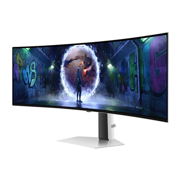 SAMSUNG Ívelt Gaming 240Hz OLED monitor 49" G93SD, 5120x1440, 32:9, 250cd/m2, 0.03ms, HDMI/MicroHDMI/DP - Image 4