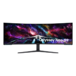 SAMSUNG Ívelt Gaming 240Hz VA monitor 57" G95NC, 7680x2160, 32:9, 420cd/m2, 1ms, 3xHDMI/DP/2xUSB