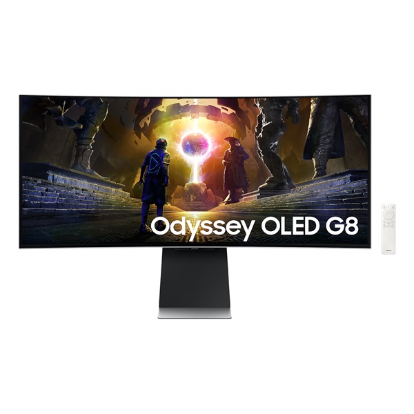 SAMSUNG_Ivelt_Gaming_OLED_monitor_34_G85SD_3440x1440_219_250cdm2_003ms_DPHDMIWiFiBT_hangszoro_taviranyito-i1533918.jpg SAMSUNG Ívelt Gaming OLED monitor 34" G85SD, 3440x1440, 21:9, 250cd/m2, 0.03ms, DP/HDMI/WiFi/BT, hangszóró, távirányító - Image 1