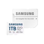 SAMSUNG Memóriakártya, EVO Plus microSDXC kártya, 1TB, UHS-1, U3, V30, A2, + SD Adapter, R160/W - Image 4