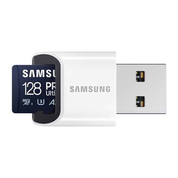 SAMSUNG Memóriakártya, PRO Ultimate microSD with Reader 128GB, Class 10, V30, A2, Grade 3 (U3), R200/W130, +Adapter - Image 4