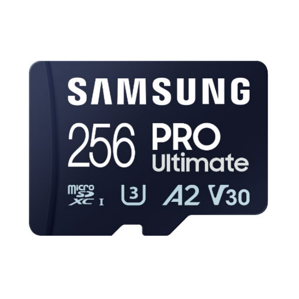 SAMSUNG Memóriakártya, PRO Ultimate microSD with Reader 256GB, Class 10, V30, A2, Grade 3 (U3), R200/W130, +Adapter - Image 1