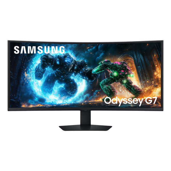 SAMSUNG Odyssey G7 G75F Ívelt Gaming VA monitor 40", 5120x2160, 21:9, 350cd/m2, 1ms,  DisplayPort/2xHDMI/2xUSB-A/USB-B - Image 1