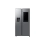 SAMSUNG RS90F66BETEO Side-by-Side hűtőszekrény Family Hubbal, 614L (fagyasztó:225L/hűtő:389L), Matt metál