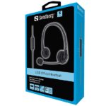 SANDBERG Headset mikrofonnal, USB Office Headset - Image 5