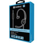 SANDBERG Headset mikrofonnal, USB Office Headset Pro Mono - Image 3