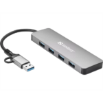 SANDBERG Hub és elosztó, USB-C/A to 4xUSB 3.0 Hub - Image 2