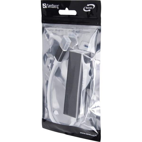 SANDBERG Hub és elosztó, USB 3.0 Hub 4 ports SAVER - Image 2