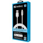 SANDBERG Töltőkábel, USB>Lightning MFI 1m White - Image 2